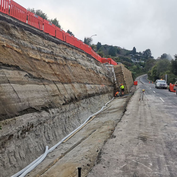 Fully Fenced Retaining Wall Gallery